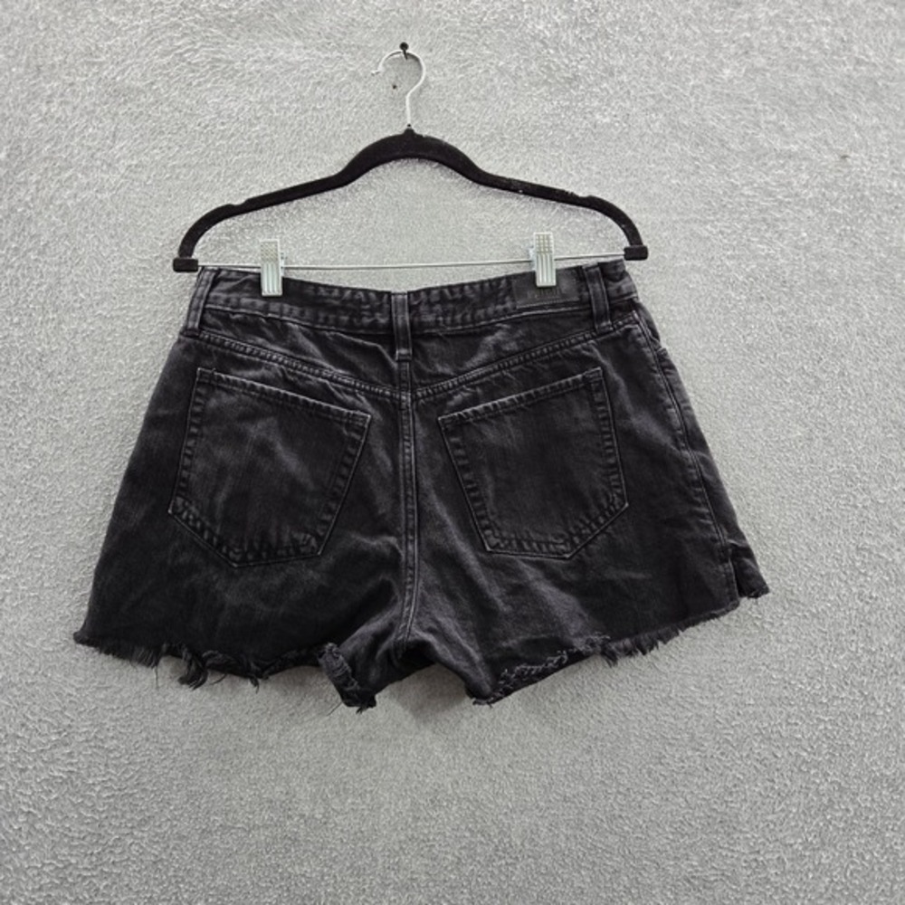 Hollister Women Shorts 9 (W29) Black Denim Shorts Ultra‎ High-Rise Relaxed
